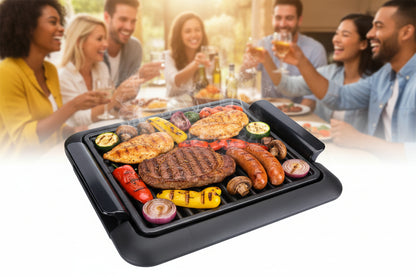 Grill Parrilla Plancha Barbacoa Eléctrico Cobre Sin Humos